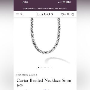 Lagos Caviar Beaded Necklace